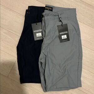 Gingtto Gray and Blue Shorts - 2 pairs